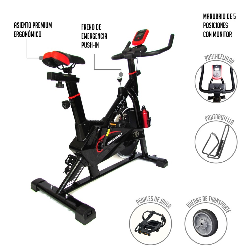 Bicicleta de Spinning Electra 4 K6 13 kg
