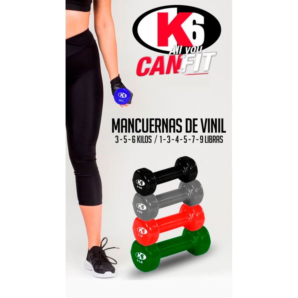Mancuerna de Vinil K6 5Lb