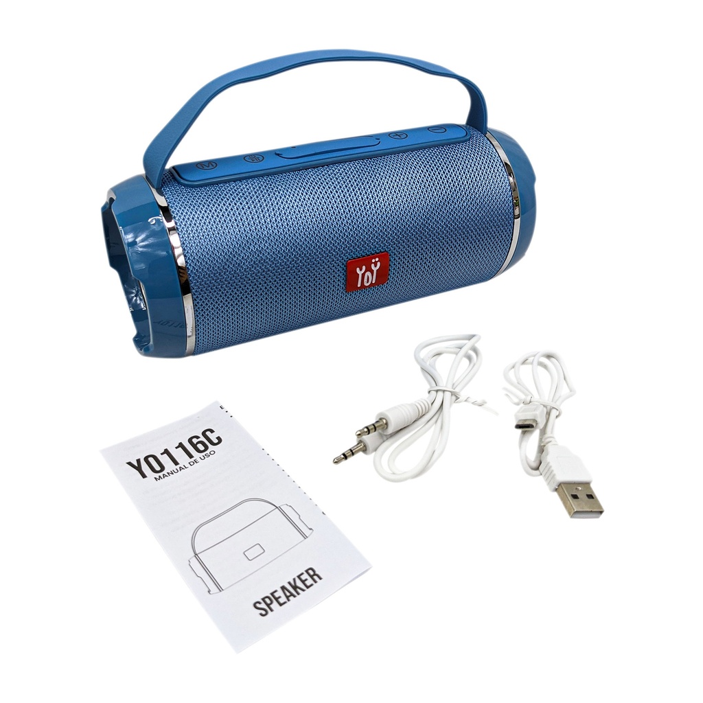 Altavoz Yöy Bt Yo 116C Azul 10w Fm/Aux/Usb