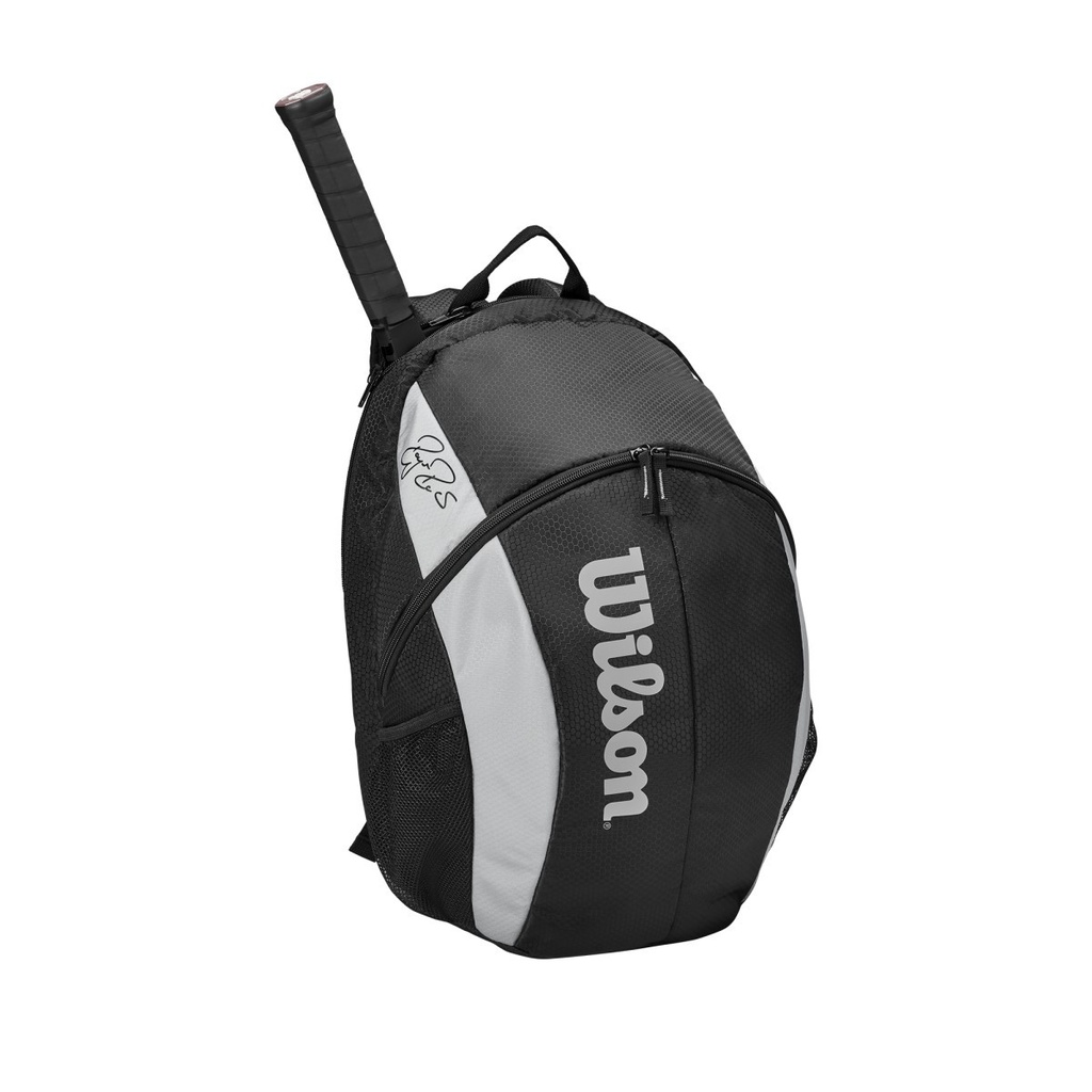 Bolso de Tenis Wilson Roger Federer Team Backpack (NEGRO) (Z590100)