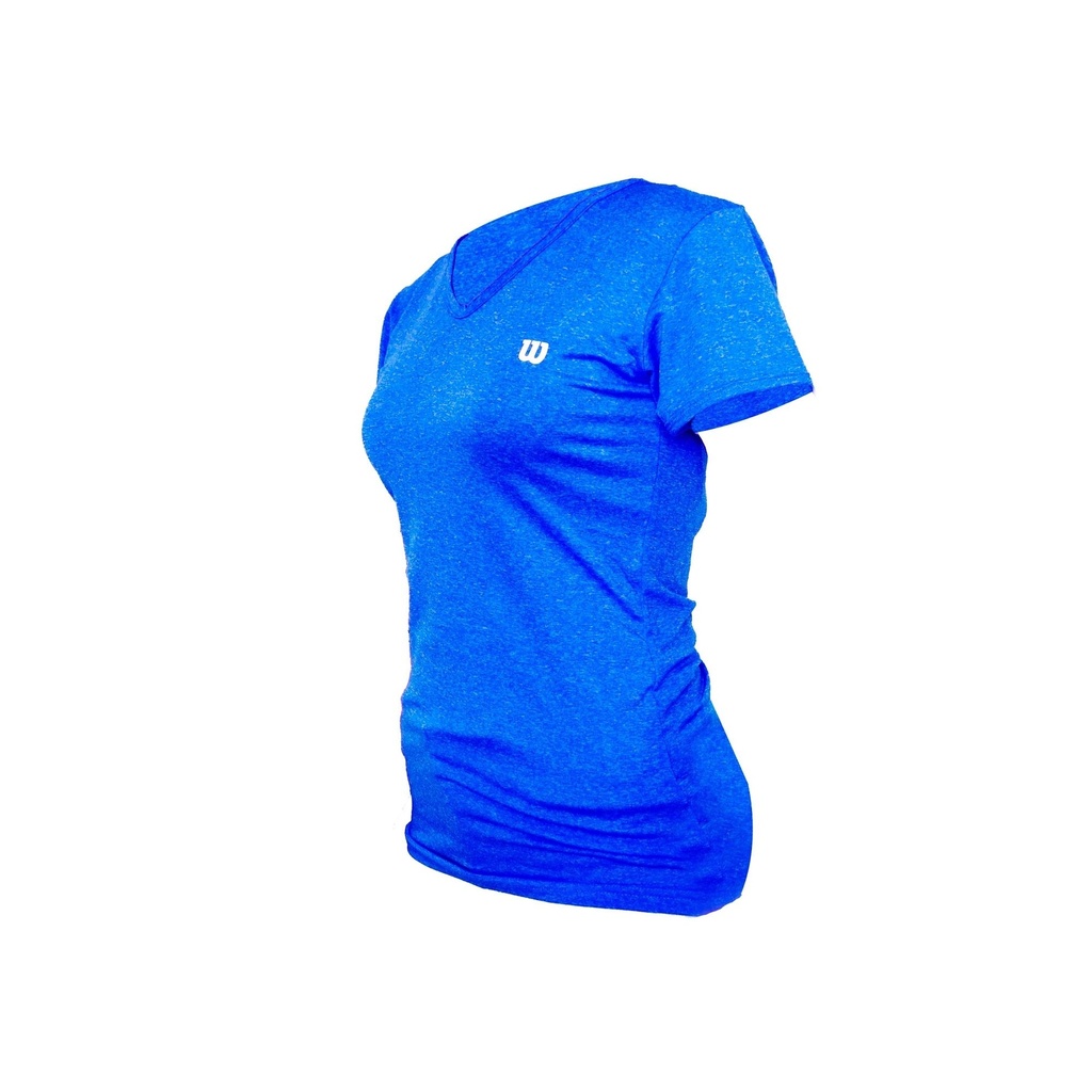 Camiseta Wilson Polyspun Cuello en V Marino 85934 Dama