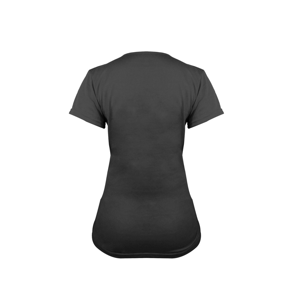 Camiseta Wilson Polyspun Cuello Redondo Estampado Grande Dama 73186 Negro