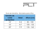 Bicicleta Rin Eva 12 PLT Queendom para Niñas