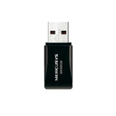 Adaptador Inalámbrico Mercusys USB Mini MW300UM 300MBPS Negro