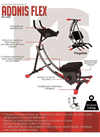 Ejercitador de Abdominales K6 Adonis Flex