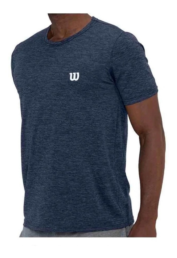 Camiseta Wilson Jaspeada Caballero 71523 Azul Marino