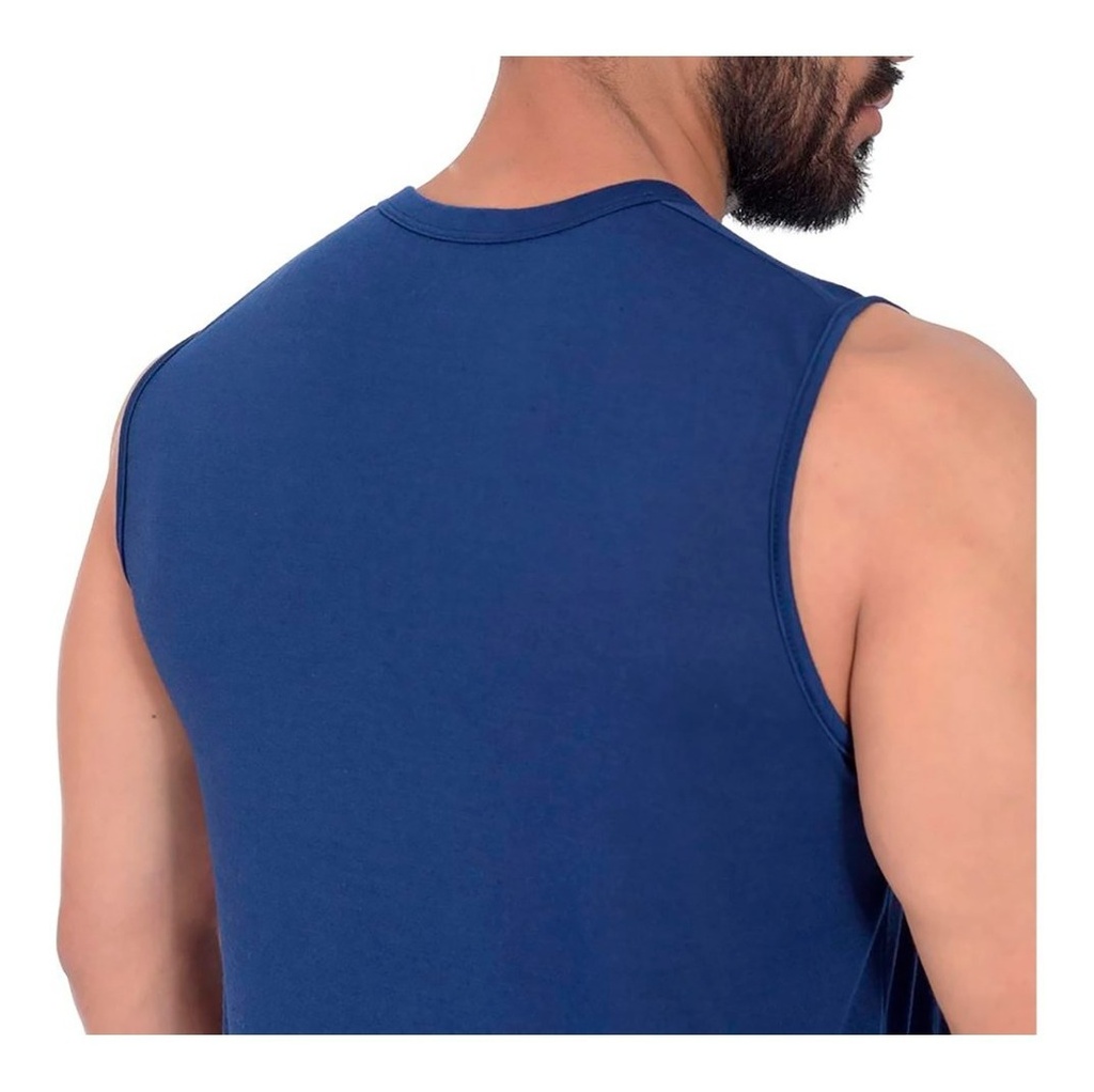 Playera Wilson Polyspun Caballero Marino