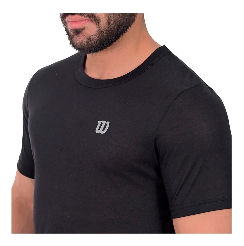 Camiseta Wilson Polyspun Cuello Redondo Caballero 73169 Negro