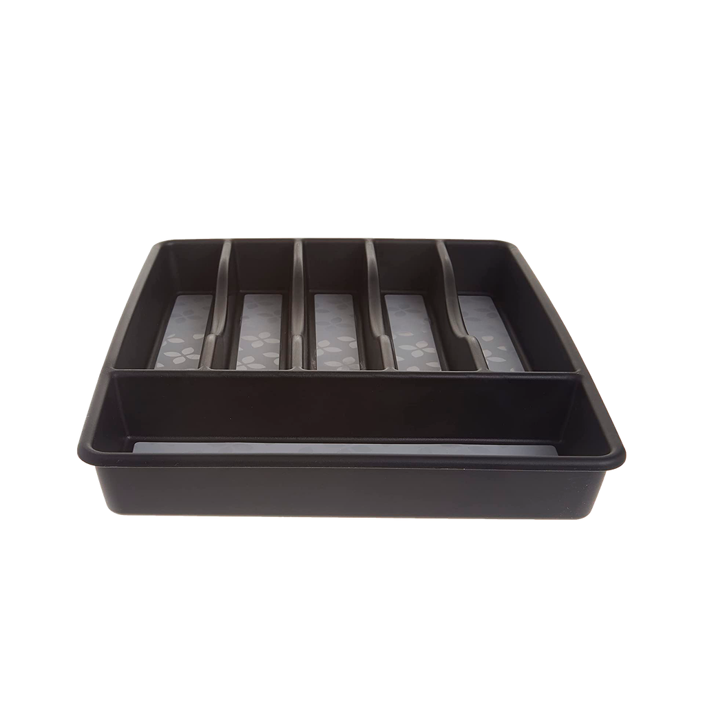 Organizador de cubiertos Anti-deslizante Rubbermaid (Negro)