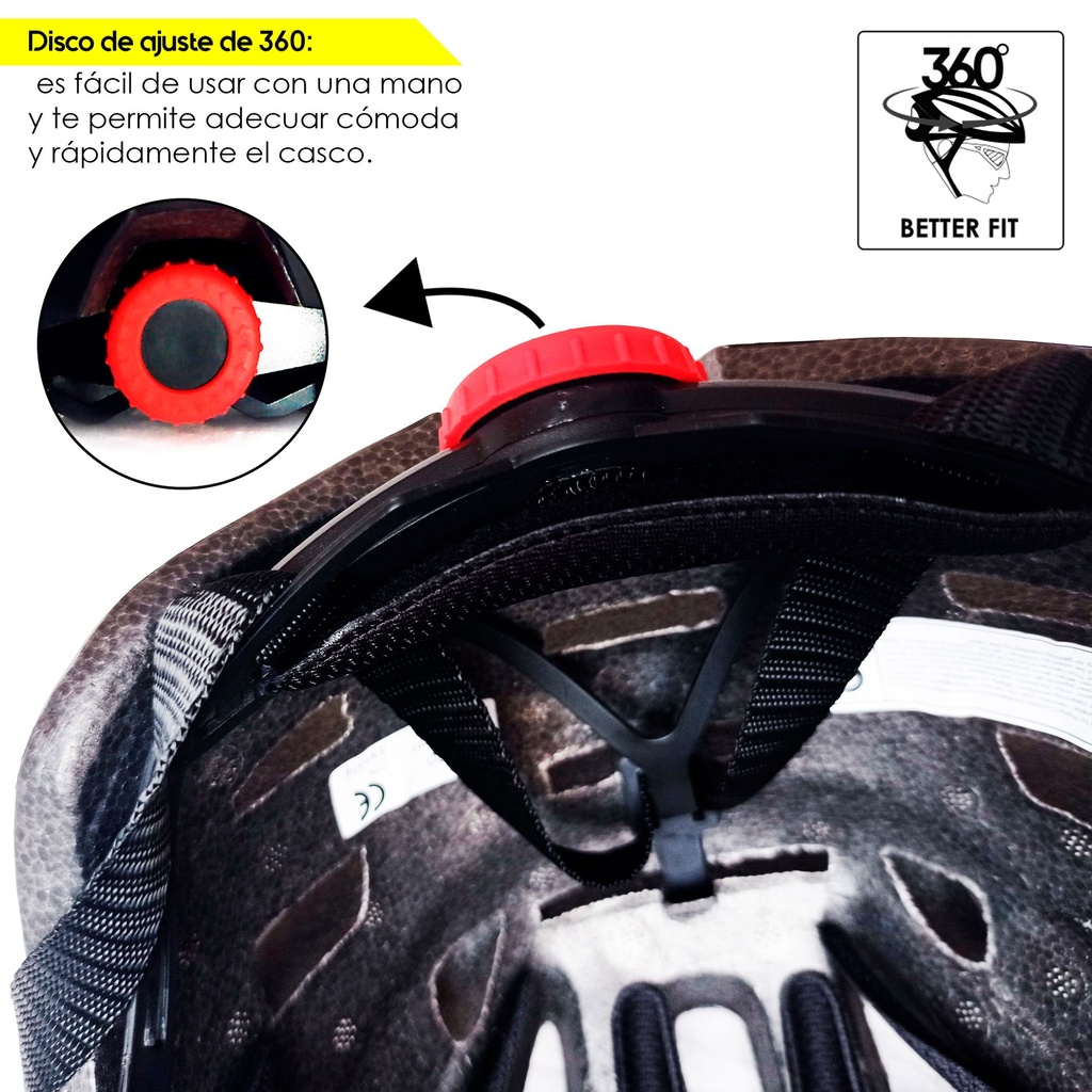 Casco de bicicleta BKS Urban H330 (negro-gris)