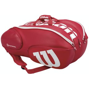 Bolso de Tenis Wilson Vancouver 15 (Rj/Bl) (Z8407)