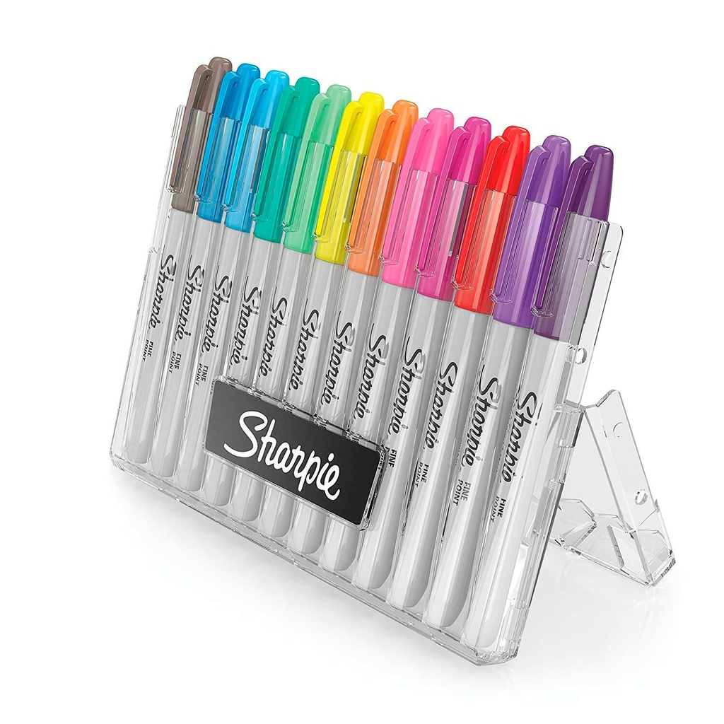 Bolígrafos Finos Sharpie Héroe Brillante x12