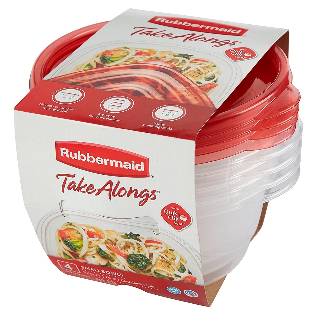 Envase Take Along 3.2C/757ml Tka Rnd 4Pc Ca