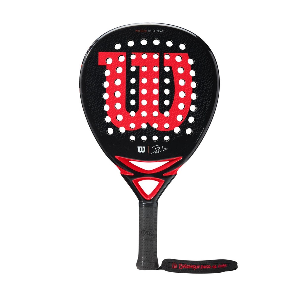 Raqueta de Padel Wilson Bela Team (Negro/Rojo)