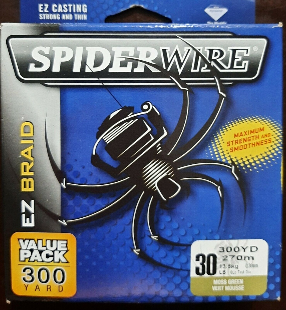 Spiderwire Nylon Ez Braid 30Lb Fs 300Yd Moss Grn