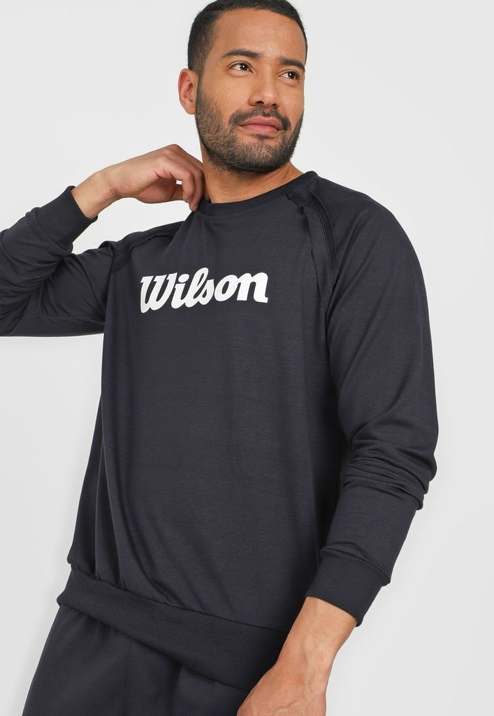 Sudadera Wilson C/R French Terry Caballero Azul Marino