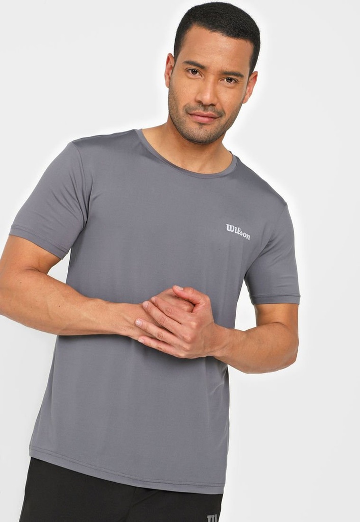 Camiseta Wilson Ultra Light Gris 59034 Cuello Redondo