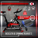 Combo Bicicleta de Spinning Alkaios 3 K6 18 kg + Toalla de Microfibra K6 Individual