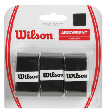 Set de 3 Overgrip Wilson Pro Soft Absorbent Negro