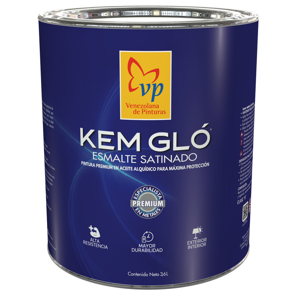 Pintura Esmalte VP Kem Glo 1/4 Galón Tipo A