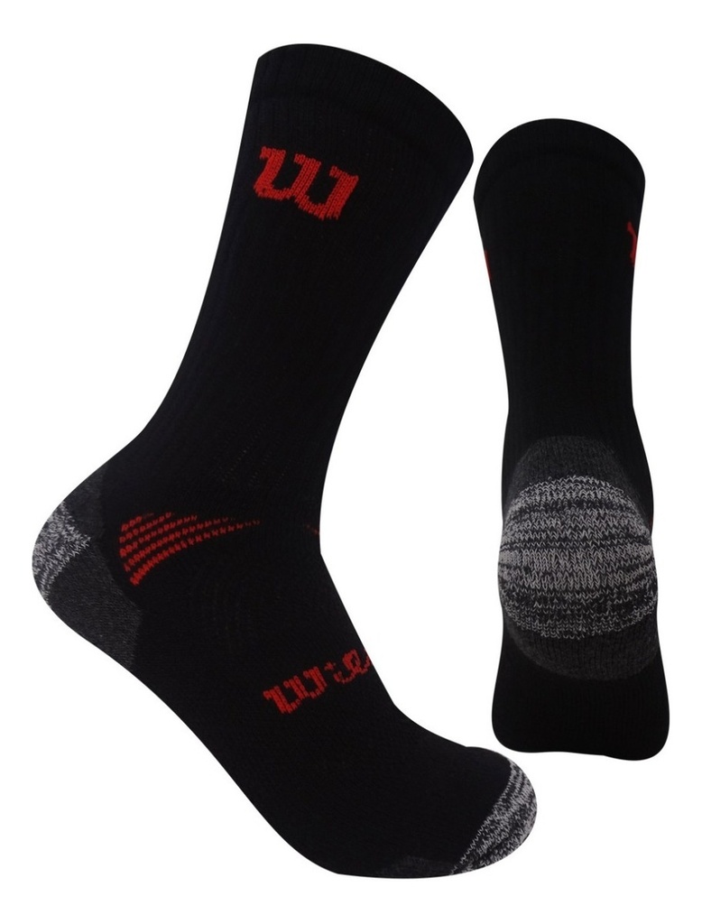 Calcetin Largo Wilson Niño M Negro x3