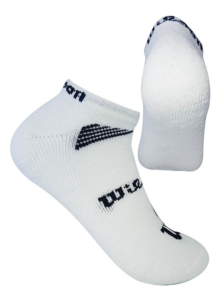 Calcetin Tobillera Wilson Talla Única Blanco x3