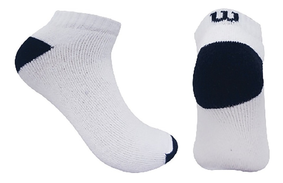 Calcetin Tobillera Wilson Felpa completa Talla Única Blanco x3