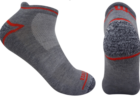 Calcetin deportivo Wilson Talla Única Gris x3