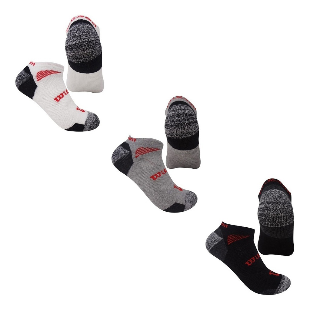 Calcetin/Media tobillera deportiva de fibra sintetica Wilson Unisex X3 Surtido Unitalla (copia)