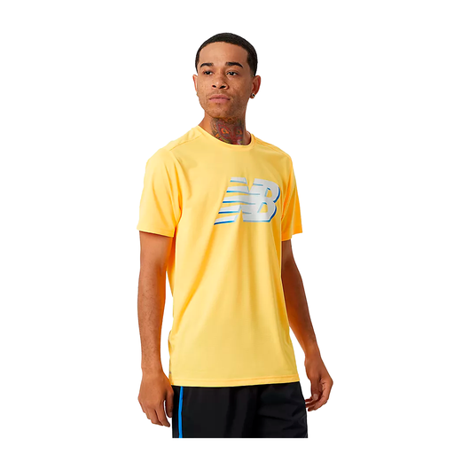 Camiseta de hombre New Balance Graphic Accelerate Amarillo