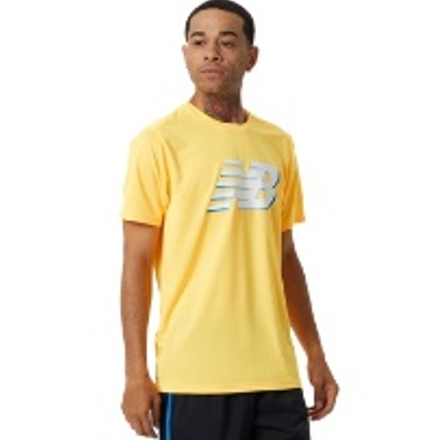 Camisa de hombre New Balance Graphic Accelerate Amarillo (bulto x 8 und)