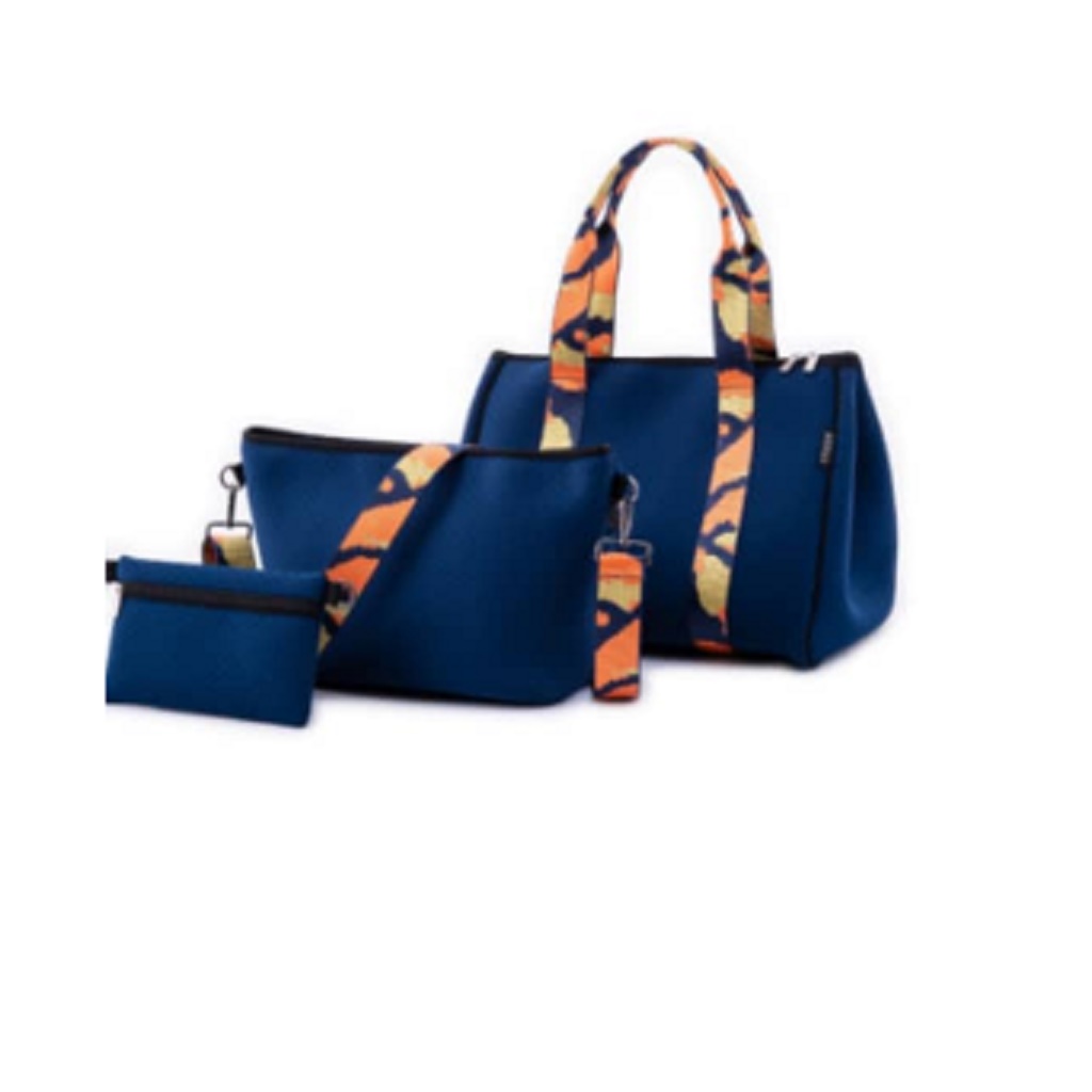 Bolsos de 2 Juegos Bandoleras Medianas + Estuche de Maquillaje Neopreno Negro Urbagg (copia)