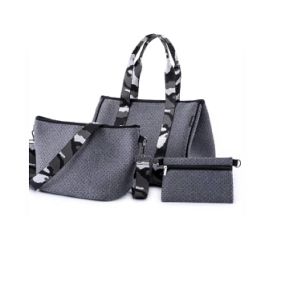 Bolsos de 2 Juegos Bandoleras Medianas + Estuche de Maquillaje Neopreno Verde Olivo Urbagg (copia)