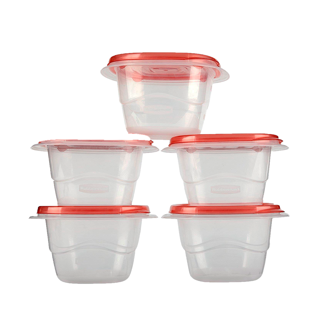 Set de 5 Recipientes con tapa (2.1C) Rubbermaid