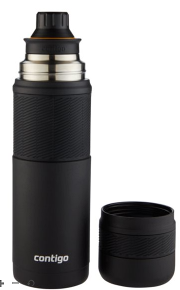 Botella Térmica Contigo con Thermalock de Acero Inoxidable 25oz Negro