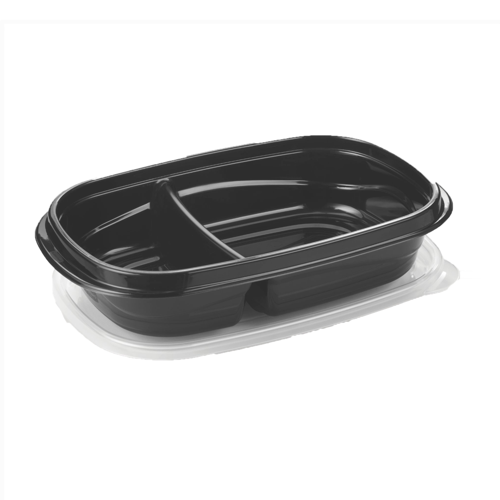 Set de 10 Recipientes con tapa (3,7C) Negro Rubbermaid