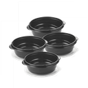 Set de Envases 8 Piezas Takealongs Rubbermaid (Negro 1.182 ml)