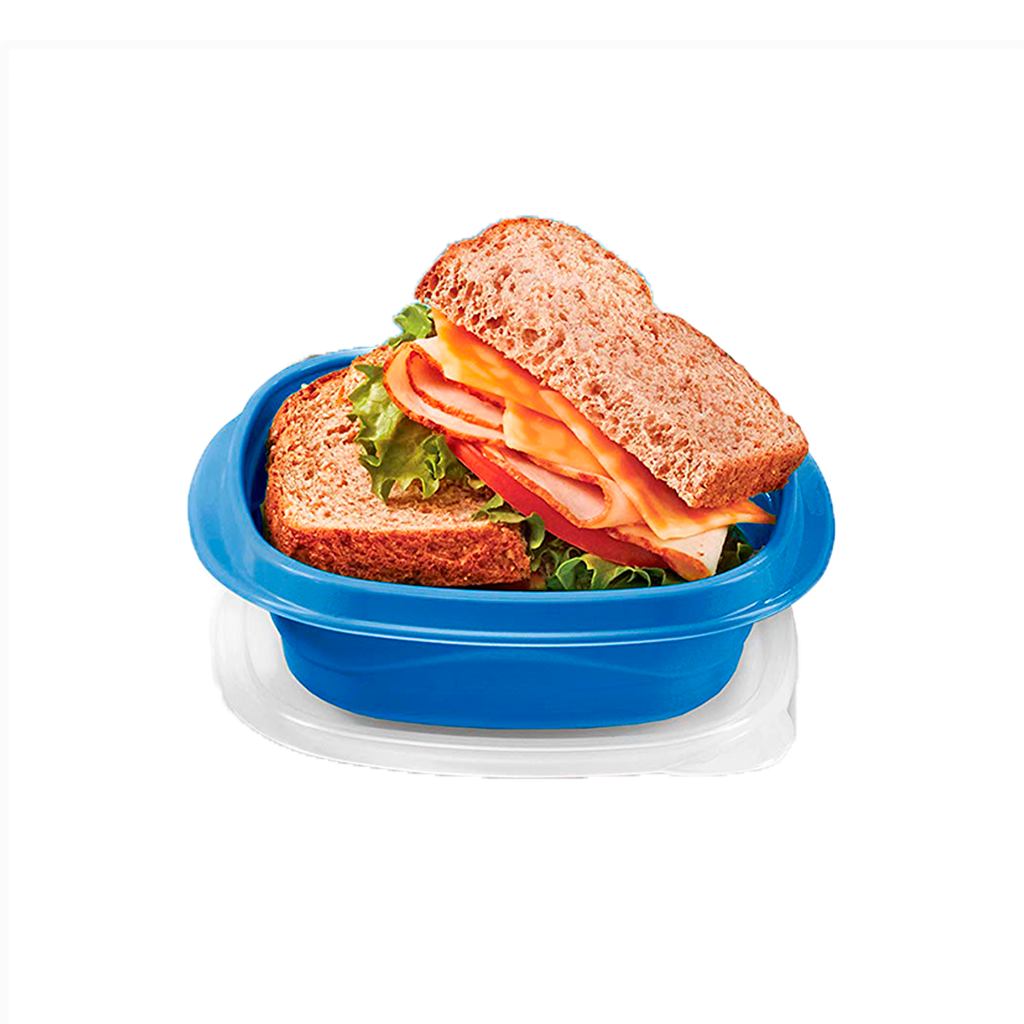 Set de Envases 6 piezas TakeAlongs Rubbermaid (Azul 555 ml)