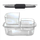 Contenedor para snacks de profundidad media con Cierre Hermético transparente Brilliance Rubbermaid