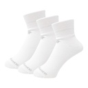 Media Alta Performance Cotton Flat Knit Ankle 3 Pack Blanco