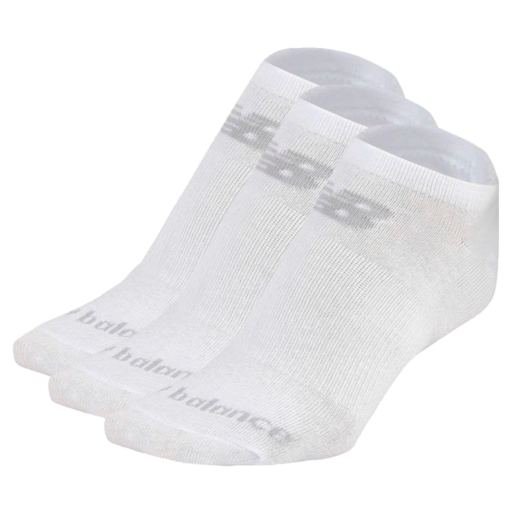 Medias Cortas New Balance Cottom Flat 3 Pack Blanco