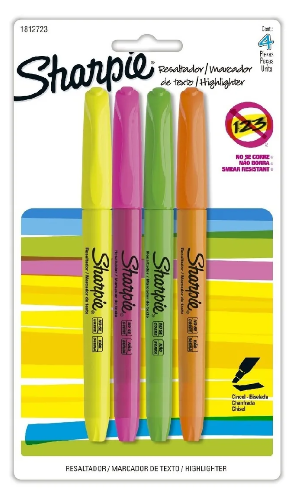 Resaltador Sharpie Pocket Sharpie Tx4 Surtida (copiar)