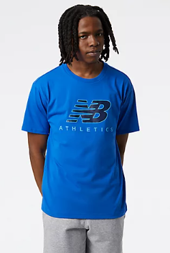 Camiseta de Hombre New Balance Athletics Graphic Logo Azul (copiar)