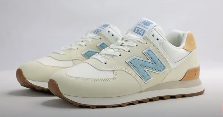 Zapato de Niña New Balance 574 Blanco/Azul Celeste (copiar)
