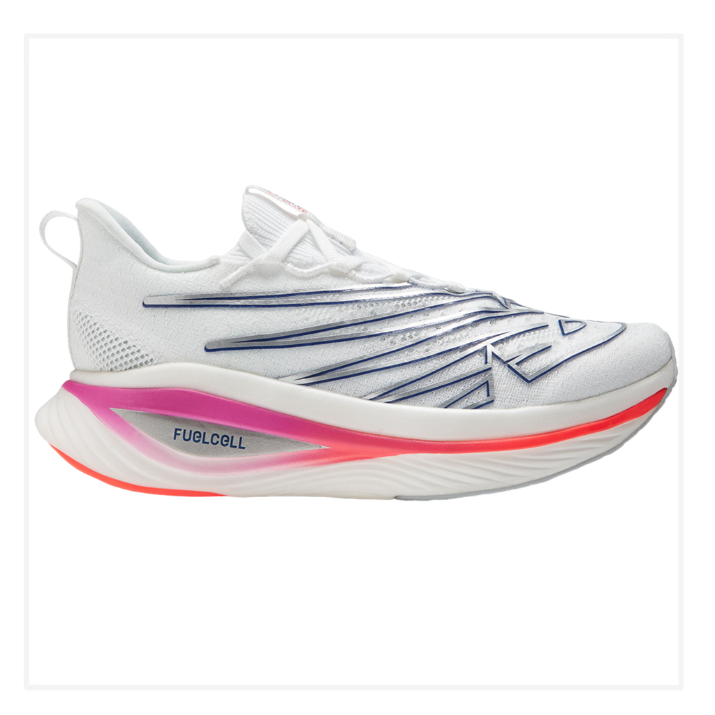 Zapato de Mujer New Balance FuelCell SuperComp Elite v3 Blanco/Rosado