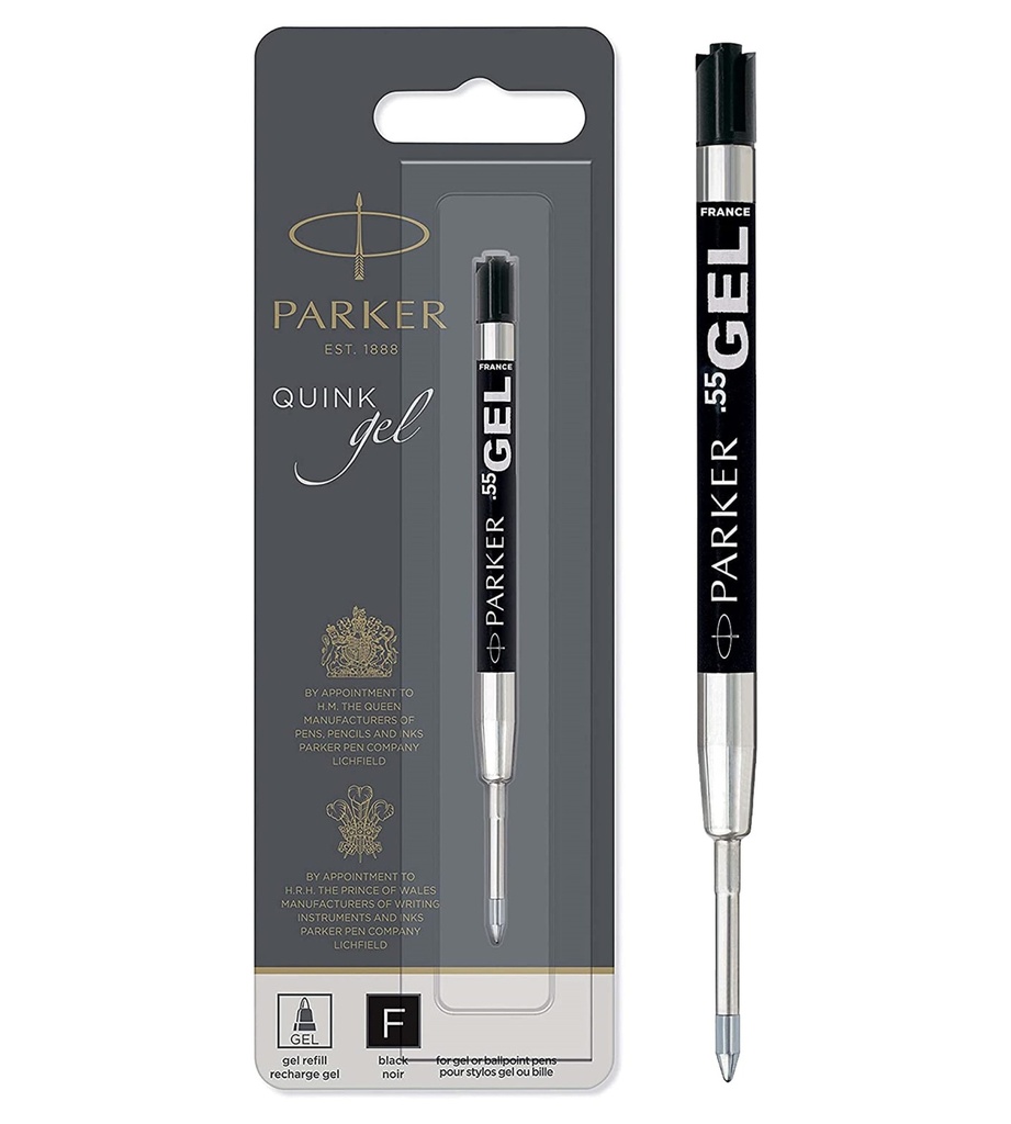 Repuesto Bolígrafo Parker de Gel 0,5 F Negro