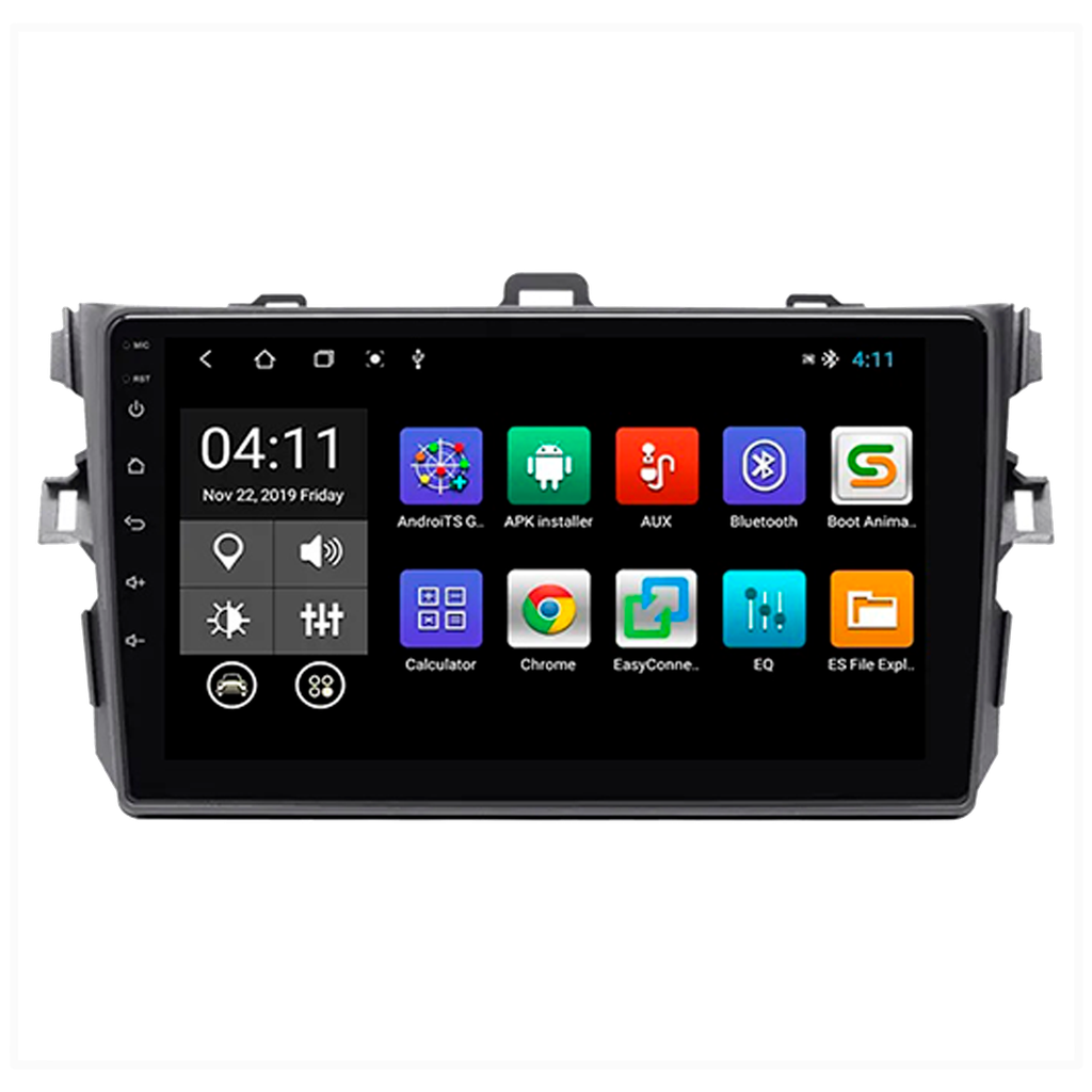 De No Din sim 9'' Car Radio Android 11 GPS WiFi BT USB Autoradio Stereo For Toyota Corolla 2007 2008 2009 2010 2011 FM Radio ROM:1+16gb,RAM:Other