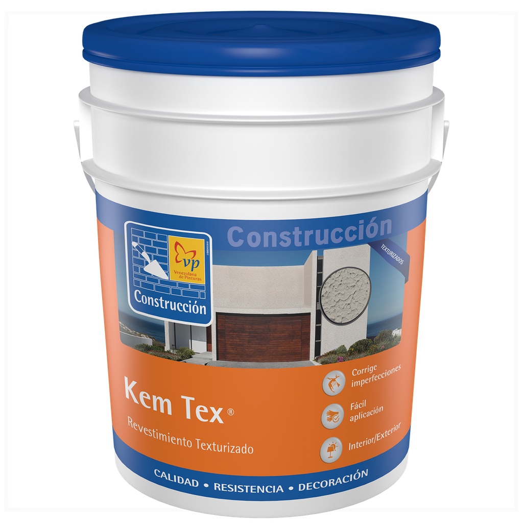 Pintura Kem Tex Gris Concreto Cuñete De 5 Galones