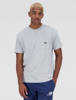 Camiseta manga corta New Balance Essentials Reimagined Gris Claro (8 unidades)