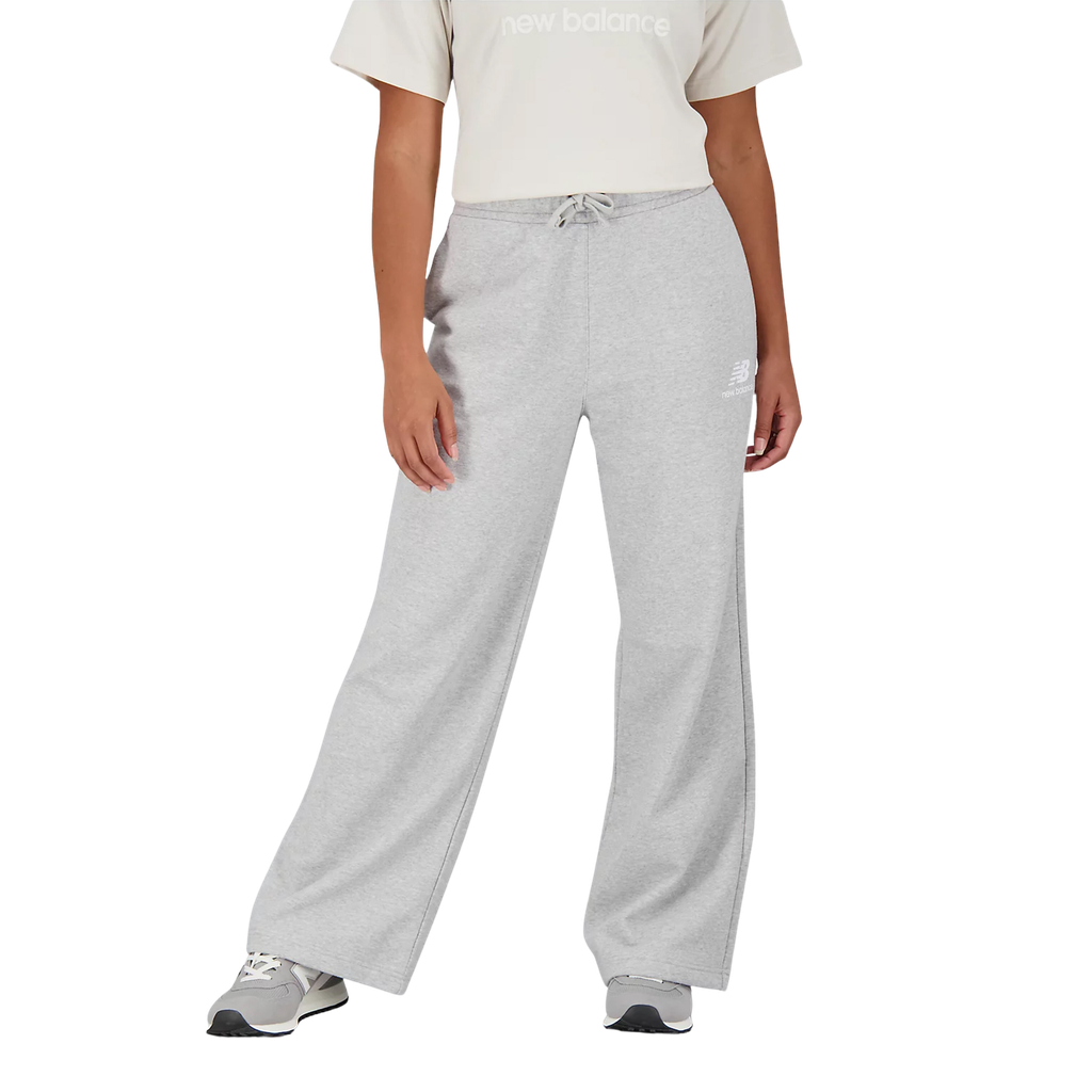Pantalón Mono Ancho Mujer New Balance Essentials Stacked Logo French Terry